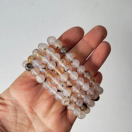 White Agate Bracelet - Crystalsandme